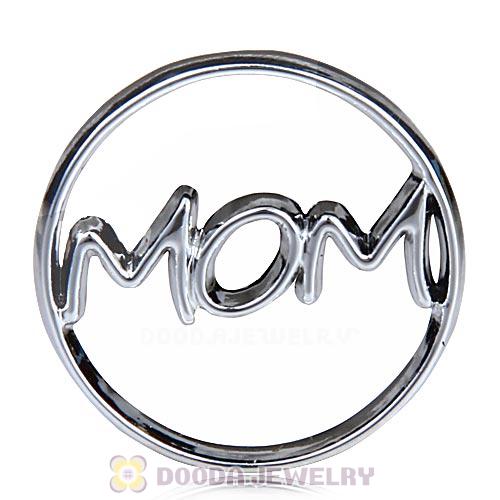 22mm Large Platinum MOM Alloy Window Plate