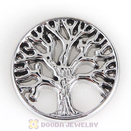 22mm Large Platinum Life Tree Alloy Window Plate