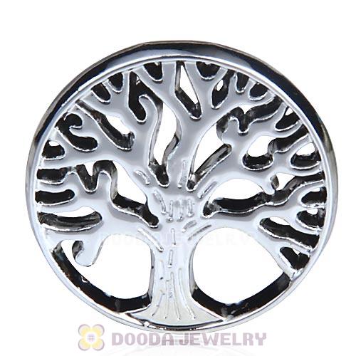 22mm Large Platinum Life Tree Alloy Window Plate