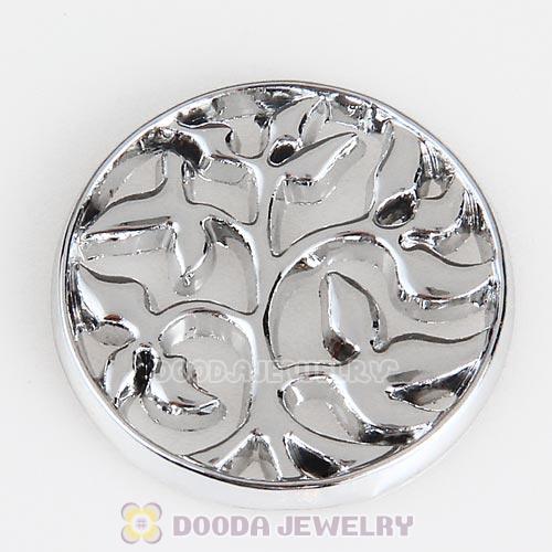 22mm Large Platinum Family Tree Alloy Window Plate