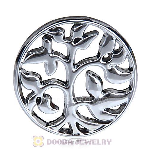 22mm Large Platinum Family Tree Alloy Window Plate