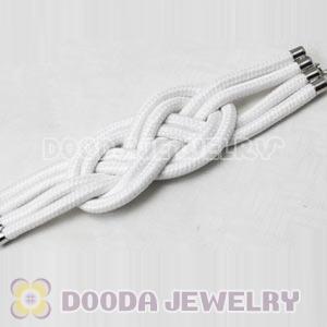 Handmade Weave Fluorescence White Cotton Rope Bracelet