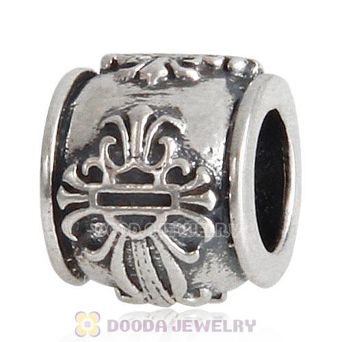 Sterling Silver HD Filigree Cross Ride Beads European Style For Bracelet
