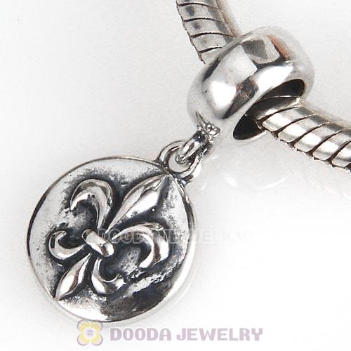 Antique Sterling Silver Dangle Charm Beads European Style