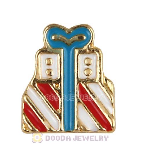 Platinum Plated Alloy Enamel Holiday gift Floating Locket Charms Wholesale