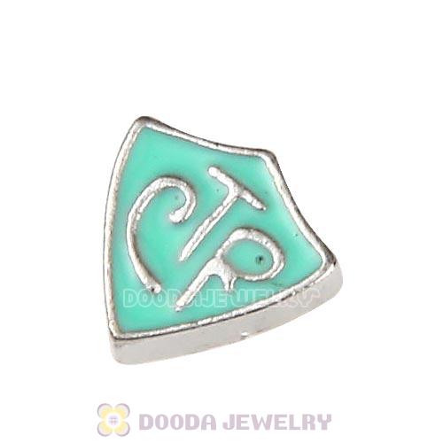 Platinum Plated Alloy Enamel Ctr Floating Locket Charms Wholesale