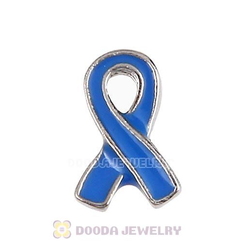 Platinum Plated Alloy Enamel Ribbon Floating Locket Charms Wholesale