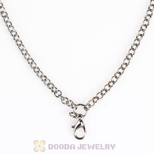72CM Platinum Plated Alloy Necklace Chain fit Lockets Wholesale