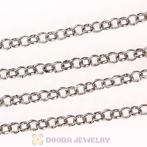 72CM Platinum Plated Alloy Necklace Chain fit Lockets Wholesale