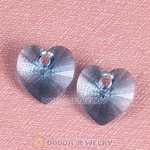 10mm Heart Aquamarine Austrian Crystal Floating Locket Charm Wholesale