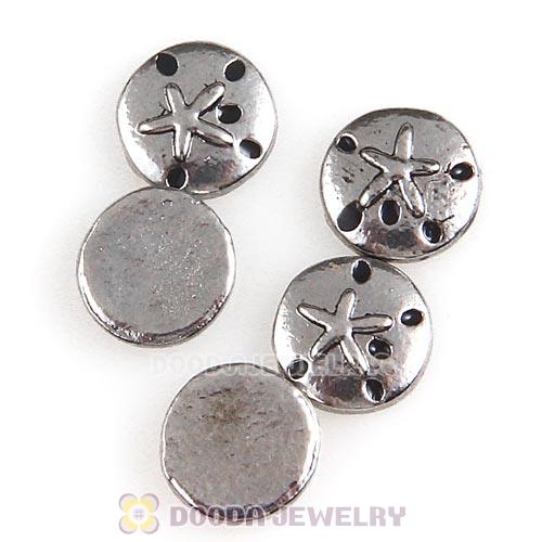 Platinum Plated Alloy Enamel Sand dollar Floating Locket Charms Wholesale