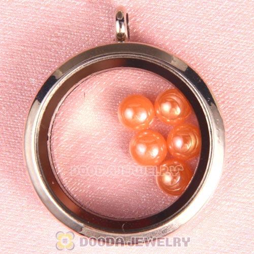 6mm Round Ceramic Floating Locket Charms Wholesale