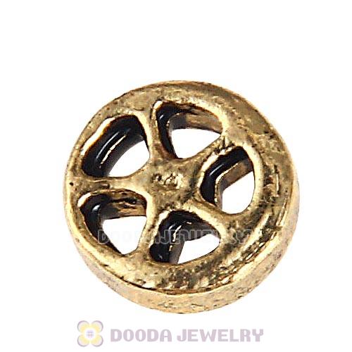 Gold Plated Alloy Small watch gear Floating Locket Charms Wholesale