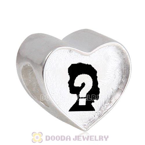 Sterling Silver Heart Love Beads with DIY Photo European Style