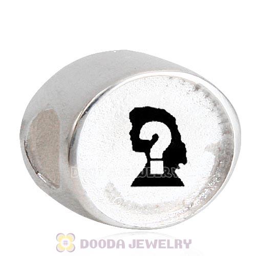 Sterling Silver Oval Love Beads with DIY Photo European Style