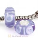 Top Class Jewelry Glass Beads with 925 sterling silver single core