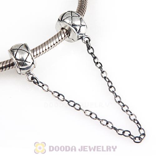 925 Sterling Silver Safety Chain fit European Style Bracelet