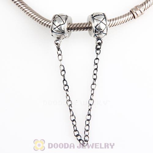 925 Sterling Silver Safety Chain fit European Style Bracelet