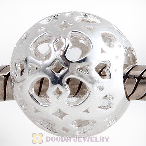 European Style Sterling Silver Karma Hearts Beads Wholesale