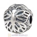 925 Sterling Silver European Lacewing Butterfly Clip Beads