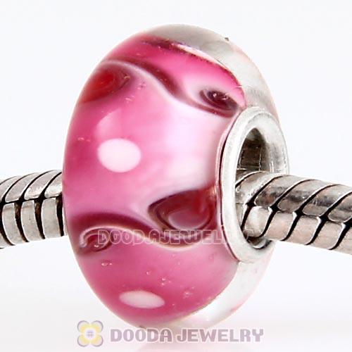 Lampwork Glass Beads In 925 Silver Core European Compatible