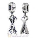 European Style Sterling Silver Dangle Skis Charm Beads
