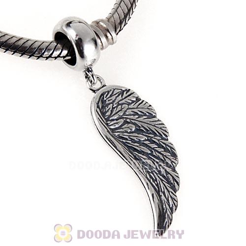 European Style Sterling Silver Dangle Wing Charm Beads