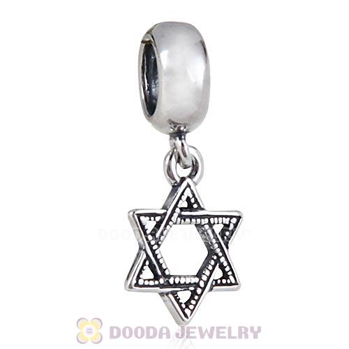 European Style Sterling Silver Dangle Star Charm Beads