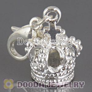 Wholesale Silver Plated Alloy Fashion Crown Charms