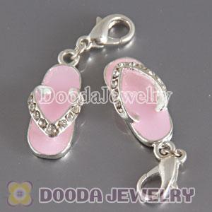 Wholesale Tscharm Jewelry Pink Slipper Charms