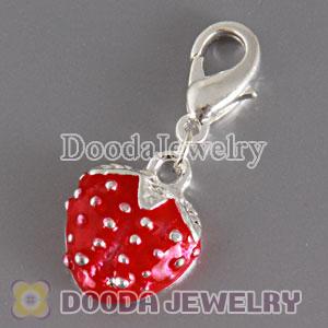 Wholesale Silver Plated Alloy Fashion strawberry Charms