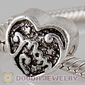 Wholesale silver plated Charm Jewelry MOM beads and charms
