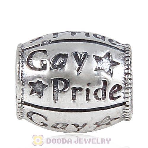 European style Antique Sterling Silver Gay Pride Charms
