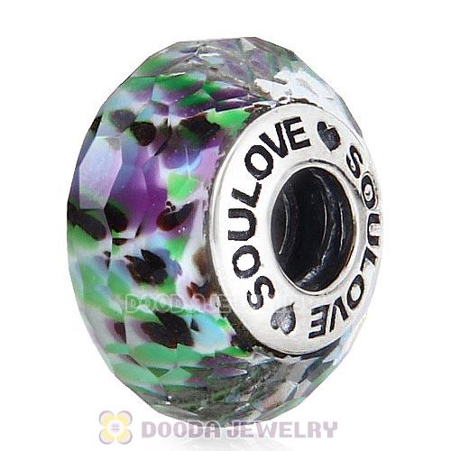 High Grade SOULOVE Faceted Glass Beads 925 Silver Core with Screw Thread