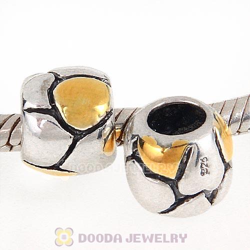 Gold Plated Antique Sterling Silver European Style Beads