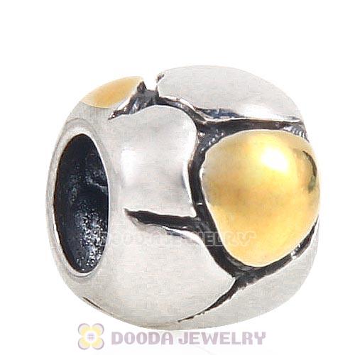 Gold Plated Antique Sterling Silver European Style Beads