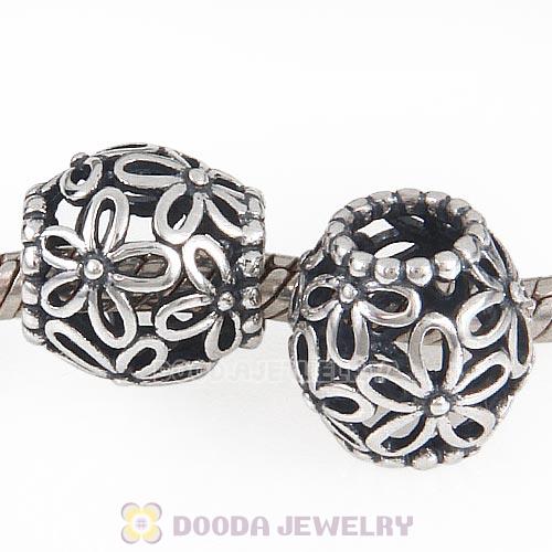 Antique 925 Sterling Silver Wild Flowers Walk Charm Beads Wholesale
