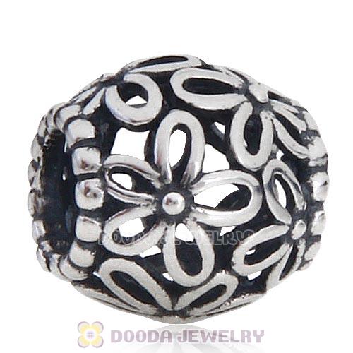 Antique 925 Sterling Silver Wild Flowers Walk Charm Beads Wholesale