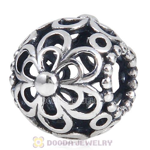 Antique 925 Sterling Silver Picking Daisies Charm Beads Wholesale
