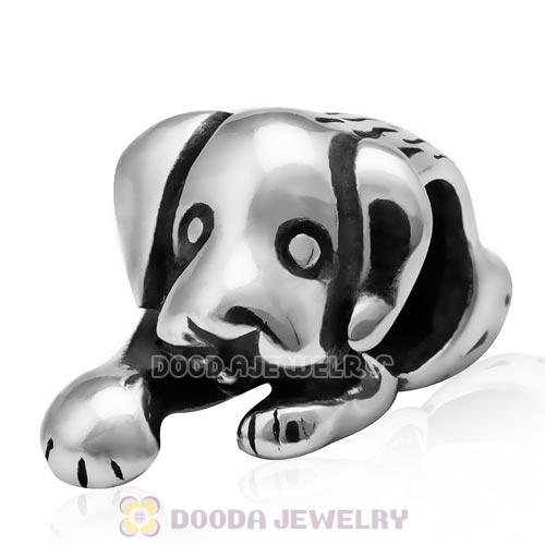 European Style Antique Sterling Silver Puppy Dog Charm Beads Wholesale