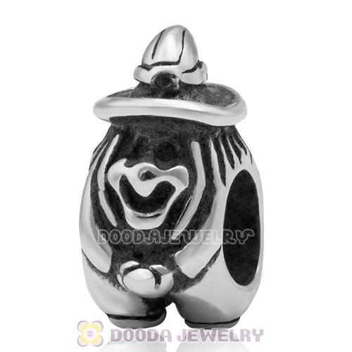 Antique Sterling Silver Halloween Witch Charm Beads Fits European Bracelet