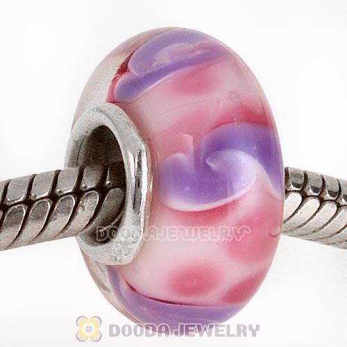 925 sterling silver single core Charm Jewelry glass beads