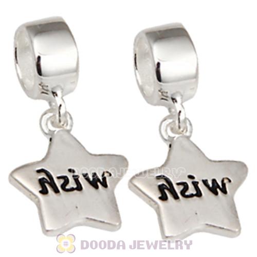 Christmas Lucky Star Wish Dangle Beads fit European Largehole Jewelry Bracelet