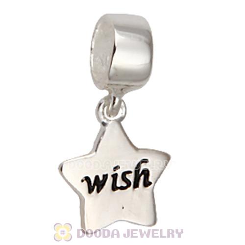 Christmas Lucky Star Wish Dangle Beads fit European Largehole Jewelry Bracelet