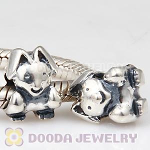 European Style Easter Rabbit Charm Beads fit Largehole Jewelry, Lovecharmlinks