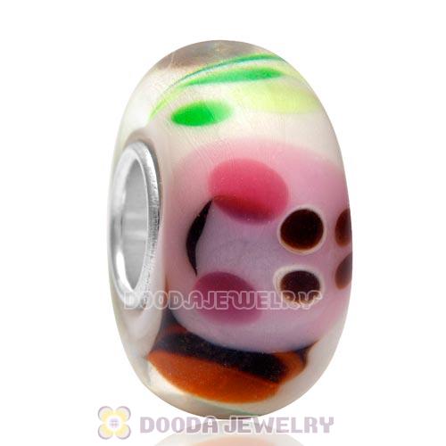 Authentic 925 Silver Core Handmade Animal Bee Glass Beads 