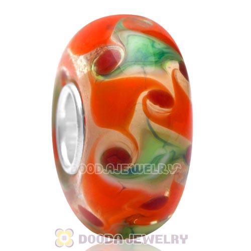 High Quality European Style 925 Silver Core Colorful Glass Beads for Jewelry