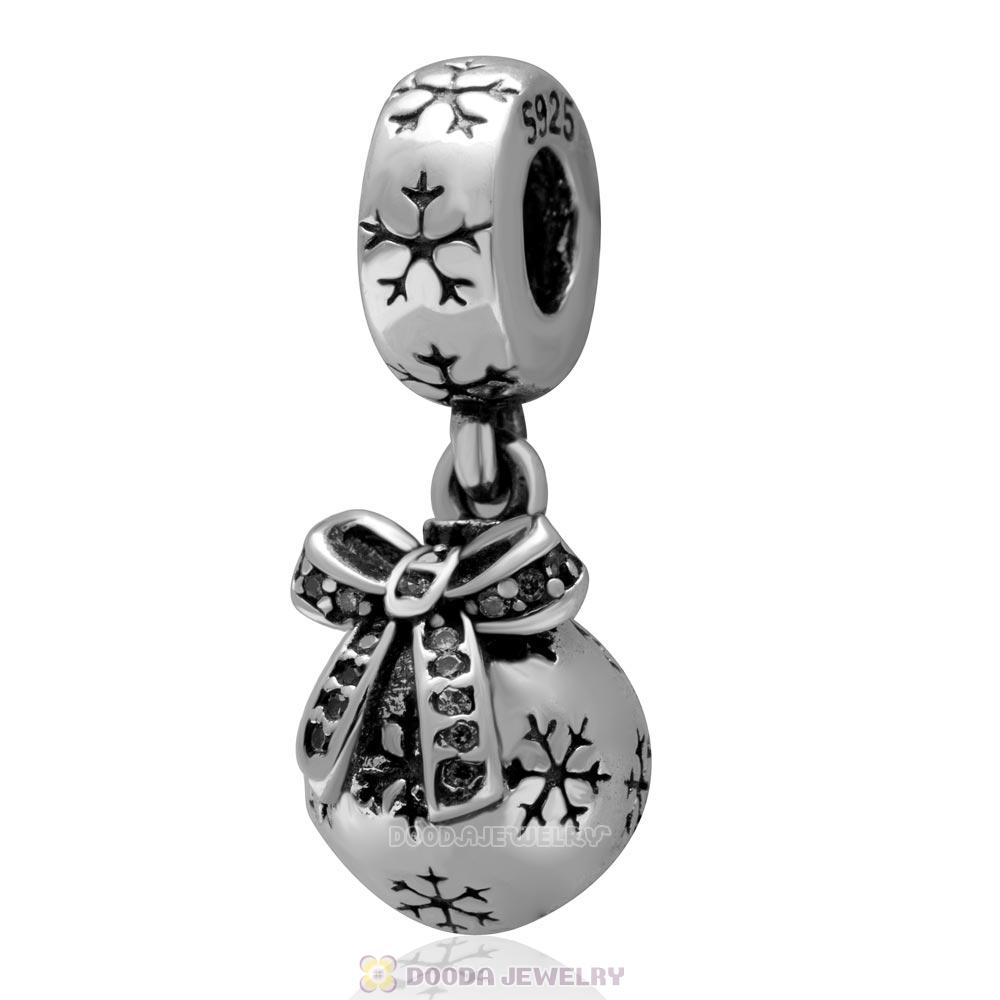 Christmas 925 European Sterling CZ Silver Charm Bead for Charms Bracelet Chain 