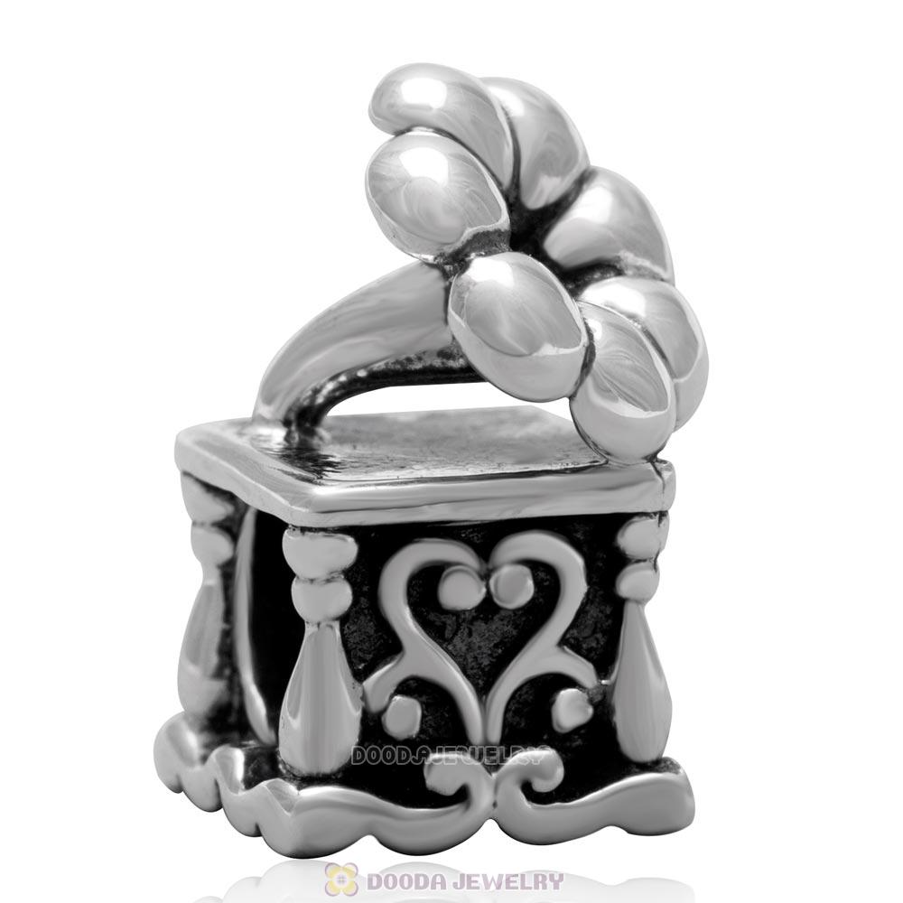 Classic Design Antique Sterling Silver Reflections Phonograph Bead