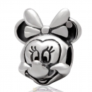 925 Sterling Silver Minnie Portrait Charm Bead